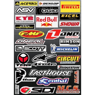 MCS 4 Sheet Pack Assorted Sticker Sheet at ROADstore